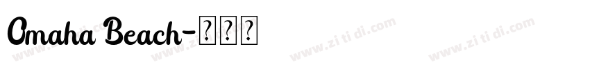 Omaha Beach字体转换